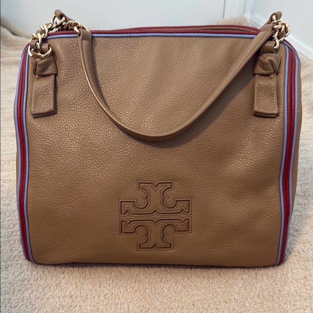 Tory Burch Tan Leather Tote Bag